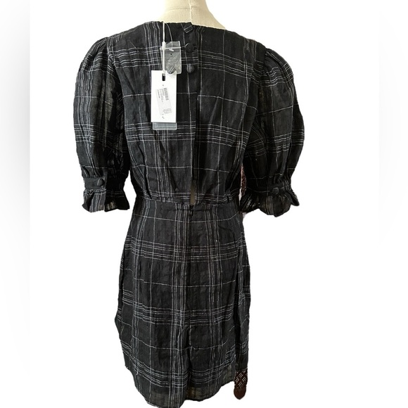NWT Endless Rose Check Linen Dress - Picture 3 of 10